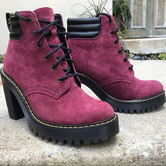 Dr. Martens Shoes - Dr Martens Persephone boot/wine, like new. Size 6.